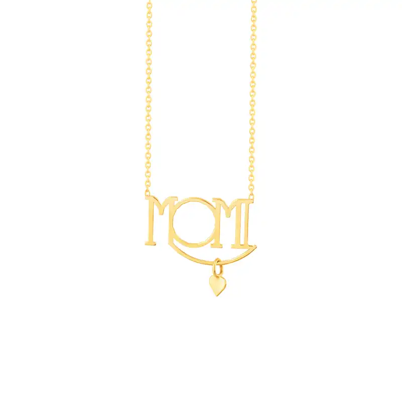 گردنبند طلا 18 عیار زنانه مدل مام