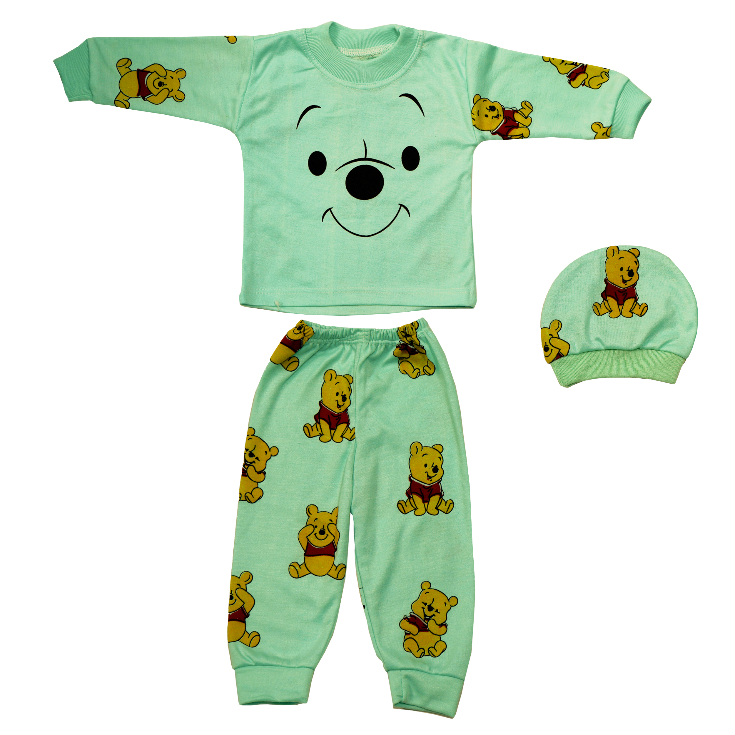 ست 3 تکه لباس نوزادی مدل خرس گرینلو