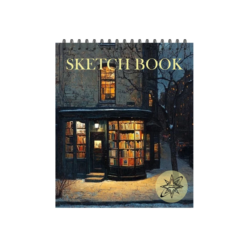 دفتر طراحی 40 برگ ستاره خونه مدل کتابفروشی کد a2