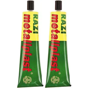 چسب آهن رازی مدل متال پلاست حجم 100 میلی لیتر بسته 2 عددی