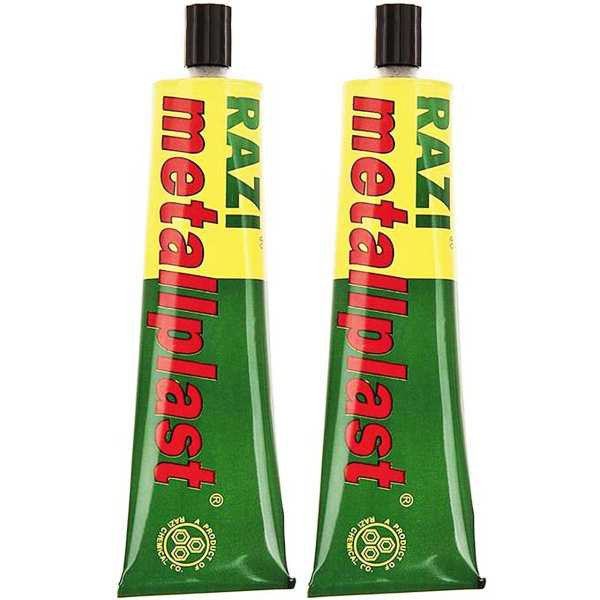 چسب آهن رازی مدل متال پلاست حجم 100 میلی لیتر بسته 2 عددی