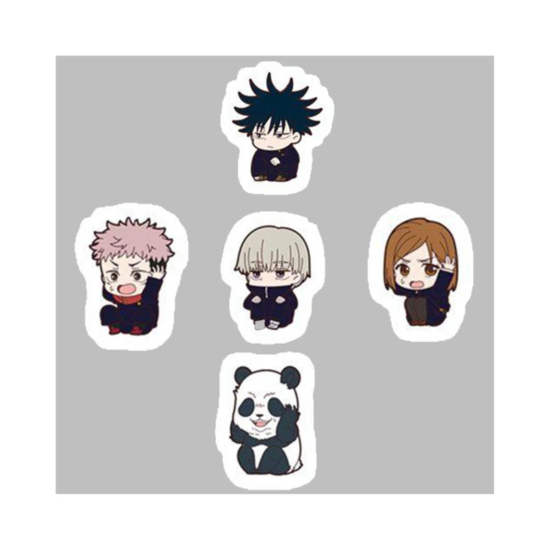 استیکر لپ تاپ و موبایل گوفی طرح انیمه جوجوتسو  مجموعه 5 عددی 