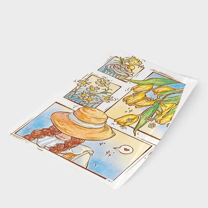 برچسب مدل تم ساز طرح اسکرپ بوک دختر و کلاه آفتابی