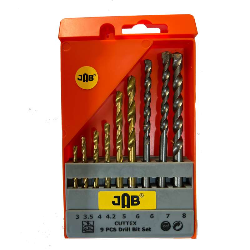 مته جاب مدل JB-0009 مجموعه 9 عددی مته جاب مدل JB-0009 مجموعه 9 عددی