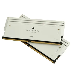 رم دسکتاپ DDR5 دوکاناله 6000 مگاهرتز CL30 کورسیر مدل DOMINATOR TITANIUM WHITE ظرفیت 48 گیگابایت