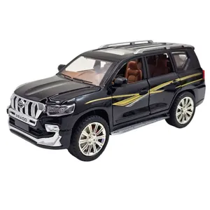 ماکت ماشین ناب سل مدل پرادو فلزی موزیکال چراغدار TOYOTA PRADO 