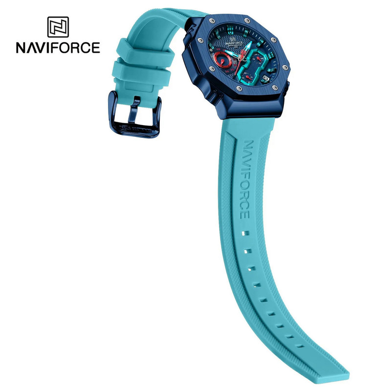 ساعت مچی عقربه ای نیوی فورس مدل سه موتوره فول تایم