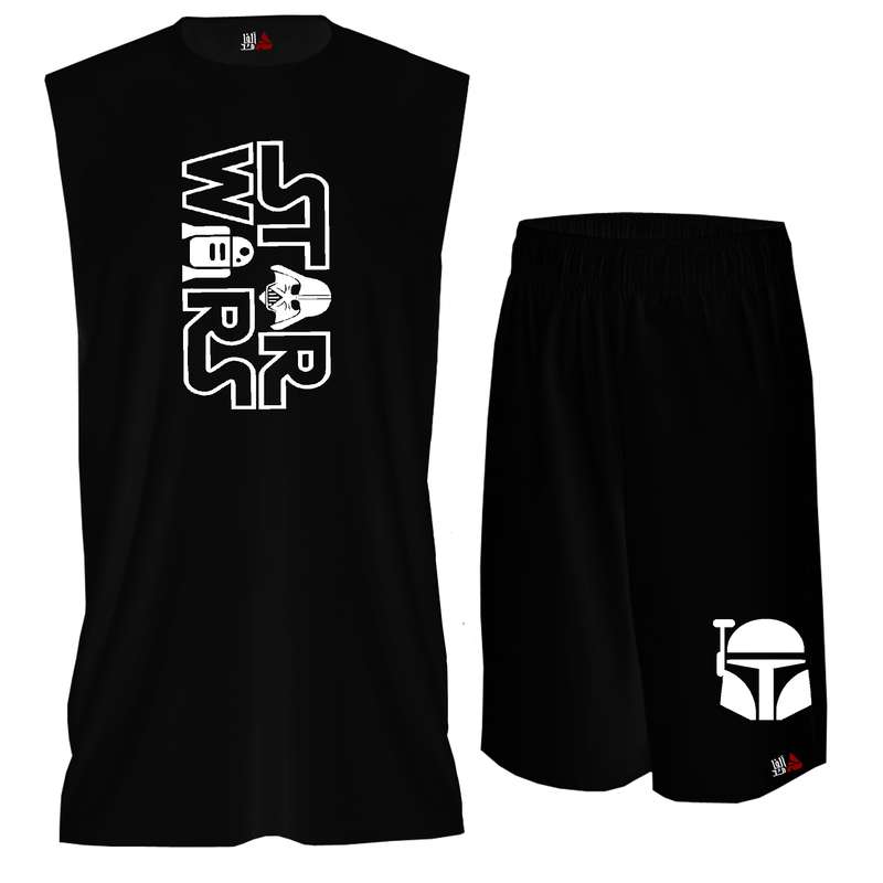 ست تاپ و شلوارک مردانه مدل Star Wars کد BTPM200