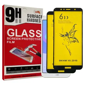 Glass Resistant model glassy screen protector suitable for Huawei Y6 2018 mobile phone pack of two