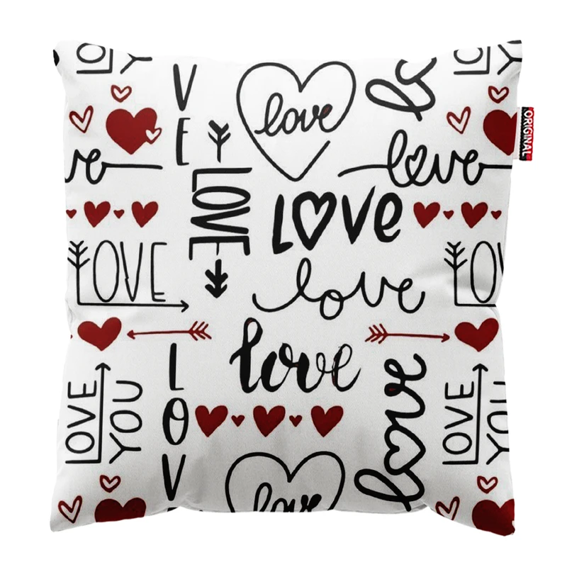   کوسن پاد آفرین طرح عشق کد 4858 سایز 30*30 سانتی متر