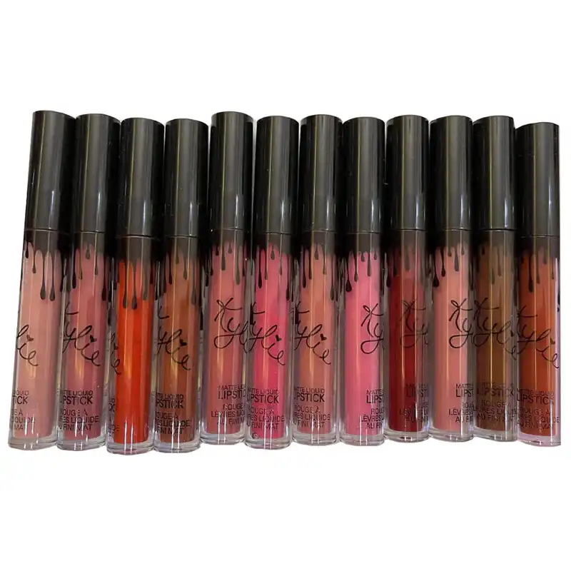 رژ لب مایع کایلی مدل 01 مجموعه 12 عددی