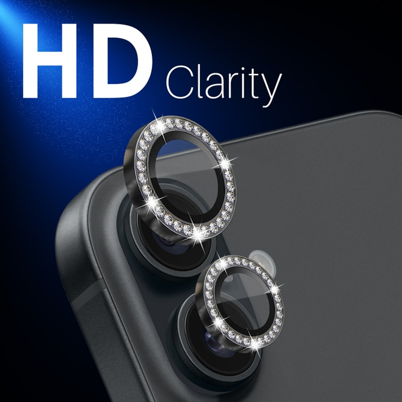 محافظ لنز دوربین فلزی ام‌گلس مدل RNG Diamond MG مناسب برای گوشی موبایل اپل iPhone 17