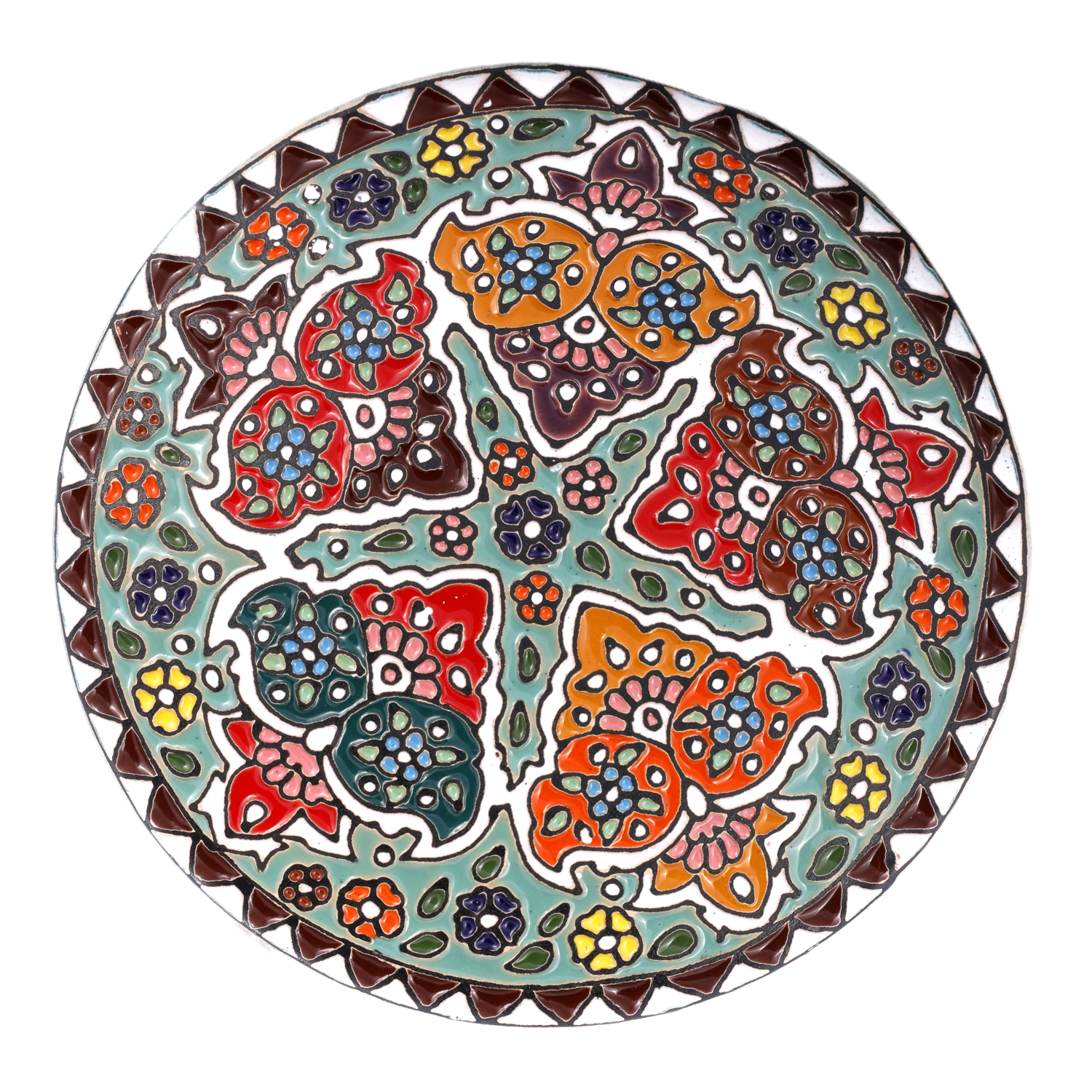 بشقاب میناکاری کد ۲
