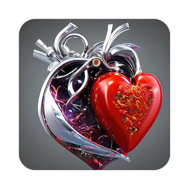 زیر لیوانی کاکتی مدل عاشقانه کد mp10015