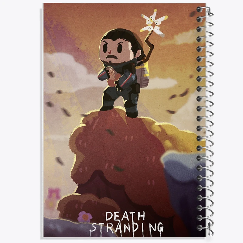 دفتر ژورنال نویسی 50 برگ خندالو مدل نقطه ای طرح بازی دث استرندینگ (Death Stranding) کد 35138