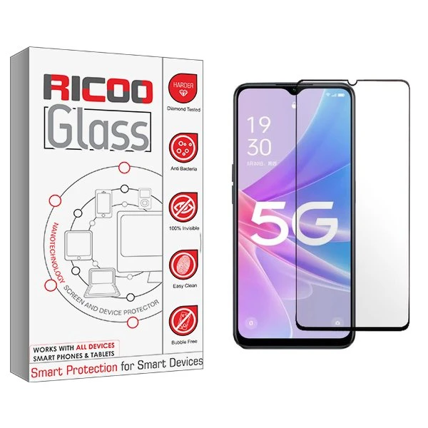 محافظ صفحه نمایش شیشه ای ریکو مدل RiC2 مناسب برای گوشی موبایل اوپو A1x