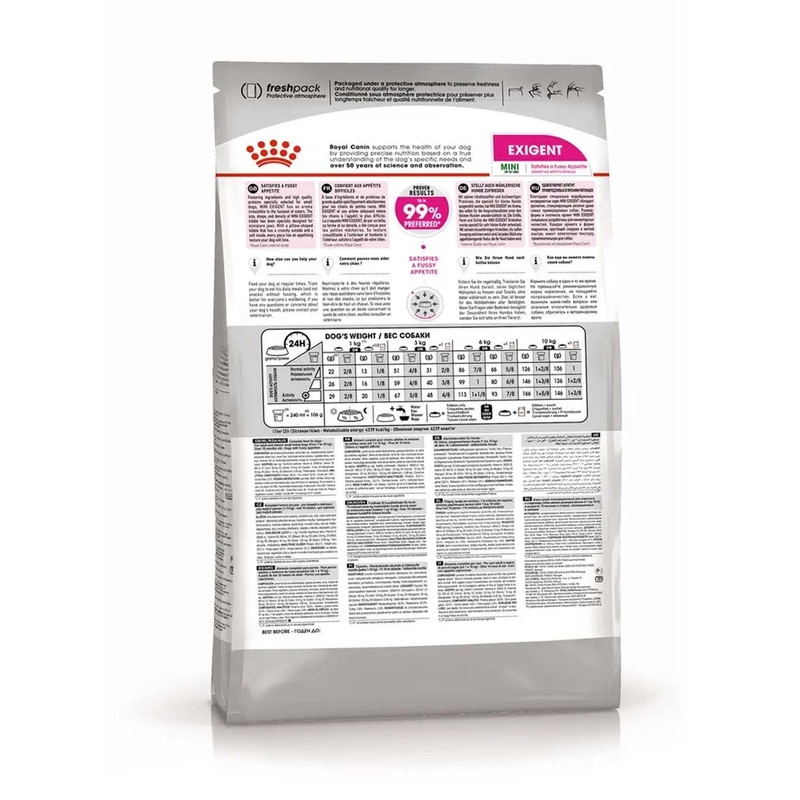 غذای خشک سگ رویال کنین مدل Mini Exigent وزن 3 کیلوگرم