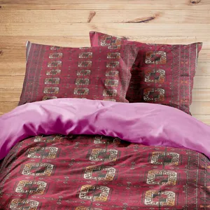 سرویس روتختی مدوپد طرح فرش بلوچ قاب پنجه‌مرغی مدل C-balouch10 یک نفره 4 تکه