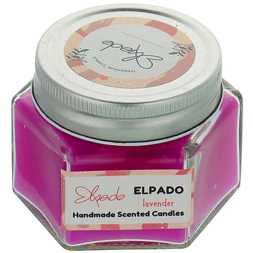 شمع دست ساز مدل جار معطر کد lav02