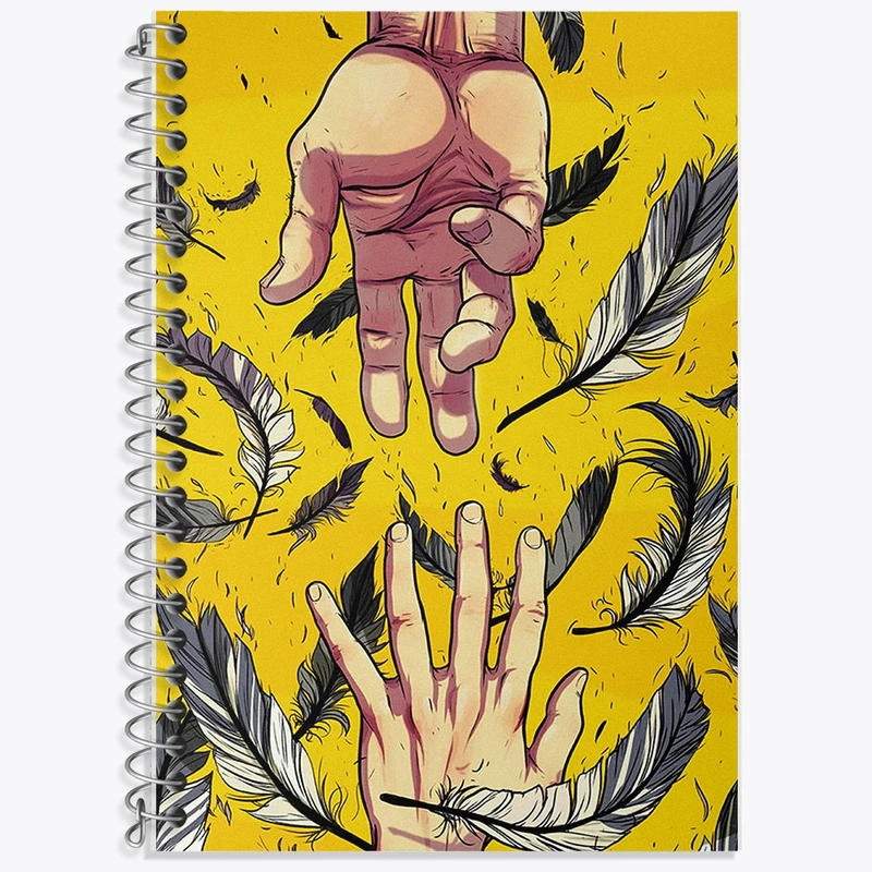 دفتر زبان 50 برگ خندالو مدل سه خط طرح مفهومی کد F1964