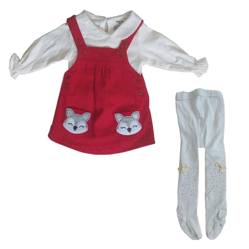 ست 3 تکه لباس نوزادی مدل fox