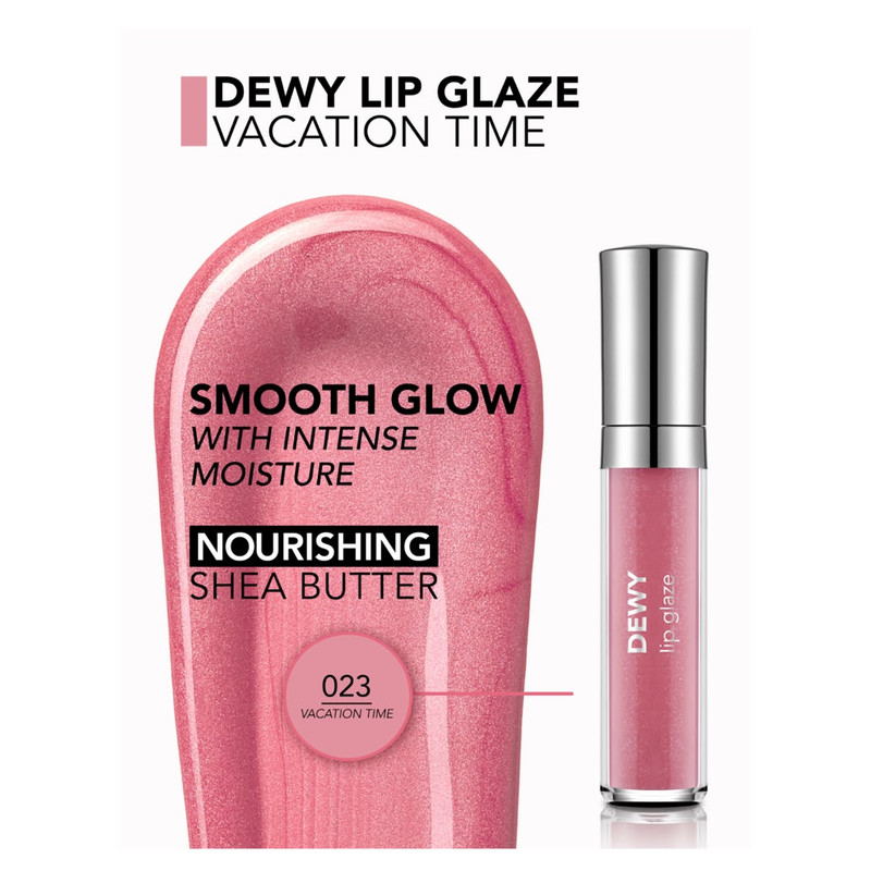لیپ گلاس براق فلورمار مدل Dewy Glaze شماره 23 رنگ صورتی شاین
