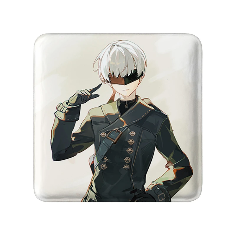 پیکسل خندالو طرح بازی نیر اتوماتا (Nier Automata)  مدل مربعی کد 31577