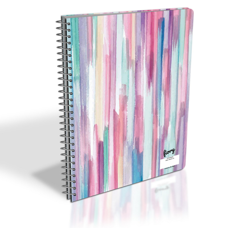 دفتر مشق 100 برگ مستر راد مدل رنگارنگ کد fiory 2059