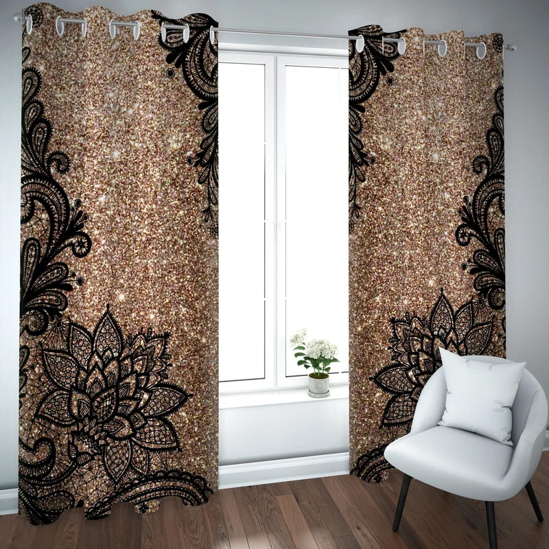 پرده مدل چاپی هازان سایز 300×150 سانتی متر 