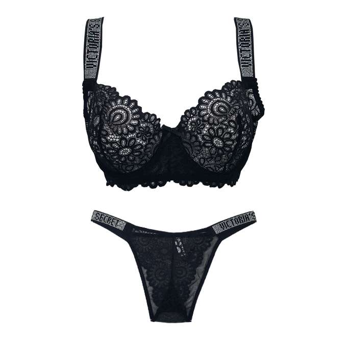 ست شورت و سوتین زنانه ویکتوریا سکرت مدل توری کد 422