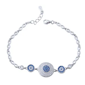    دستبند نقره زنانه بازرگانی میلادی کد DP_336