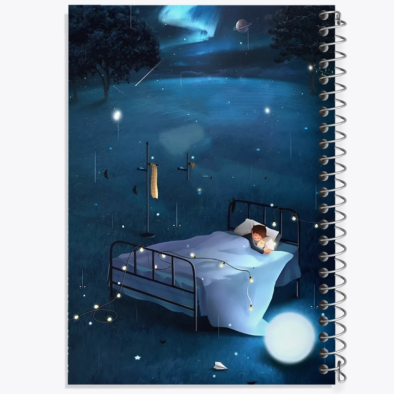 دفتر نقاشی 50 برگ خندالو طرح پسر و خواب کد N3091