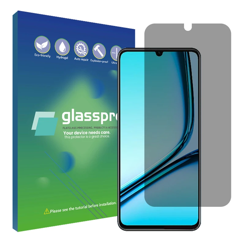 محافظ صفحه نمایش حریم شخصی گلس پرو مدل Resistant‌ مناسب برای گوشی موبایل ریلمی NOTE 50