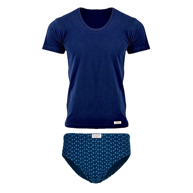 ست شورت و زیرپوش مردانه پنبینه مدل نخ پنبه خالص صادراتی