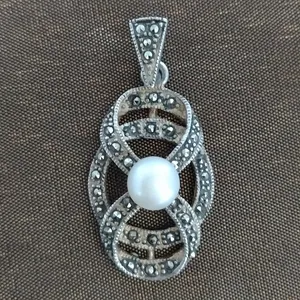 آویز گردنبند نقره زنانه سلین کالا مدل مروارید ce-new254