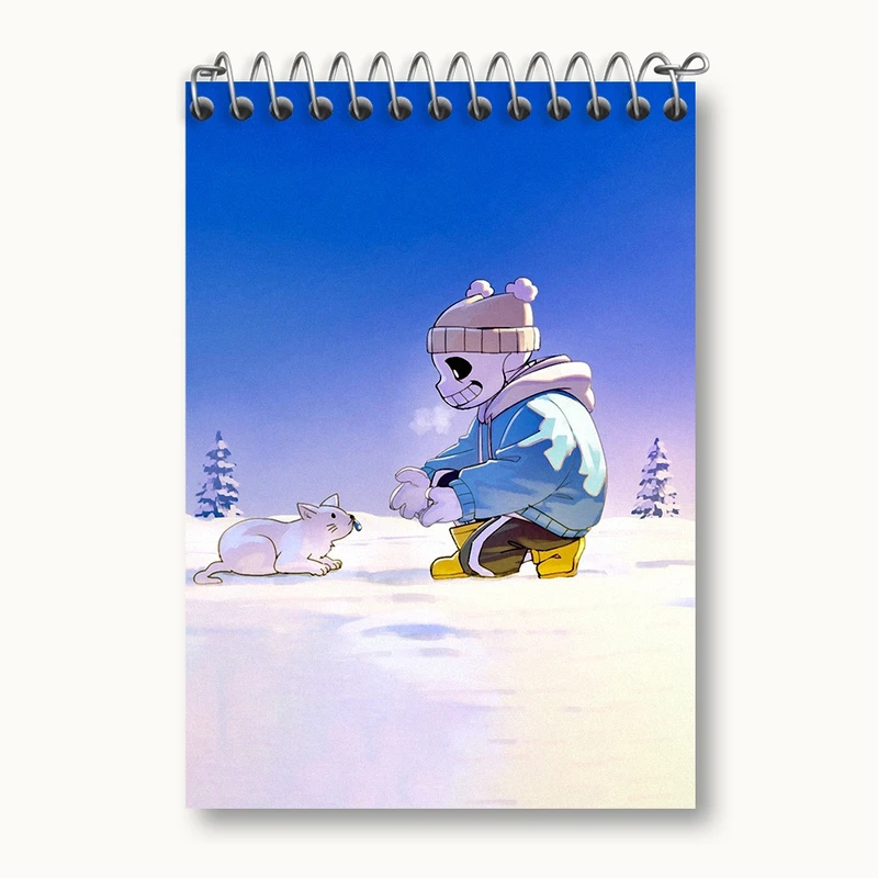 دفتر یادداشت 50 برگ خندالو مدل بازی آندرتیل (Undertale) کد 31748