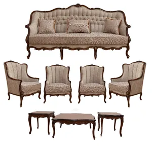 مبل کلاسیک 7 نفره مدل استانبول به همراه میز پذیرایی