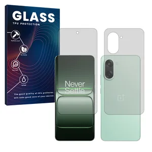 Glass Transparent Hydrogel Screen Protector for OnePlus Ace 5 Racing mobile phone along with the back protector