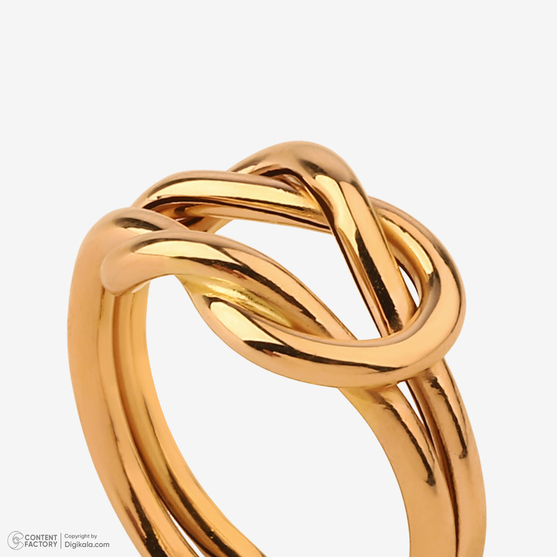 انگشتر طلا 18 عیار زنانه گلدم مدل R345009 سایز 50