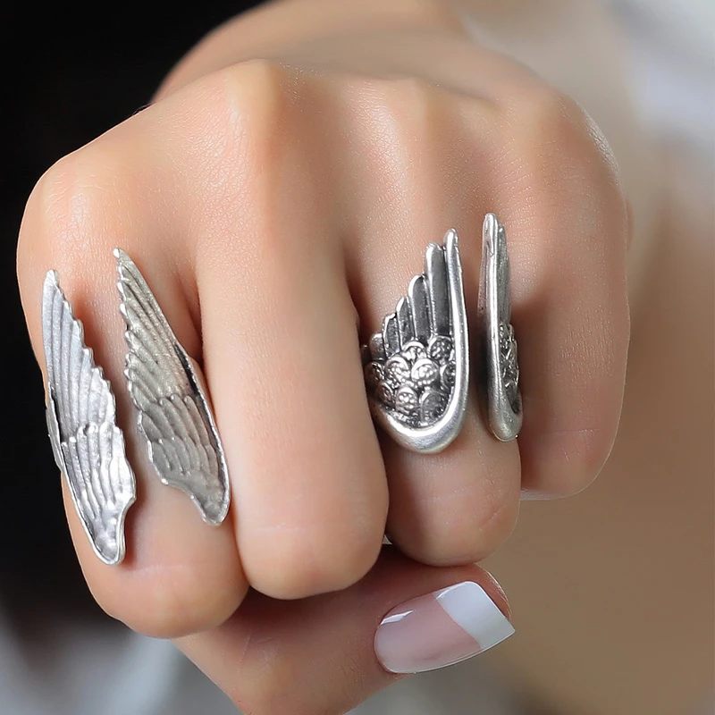 عکس شماره 4 : انگشتر مدل بال فرشته کد a100