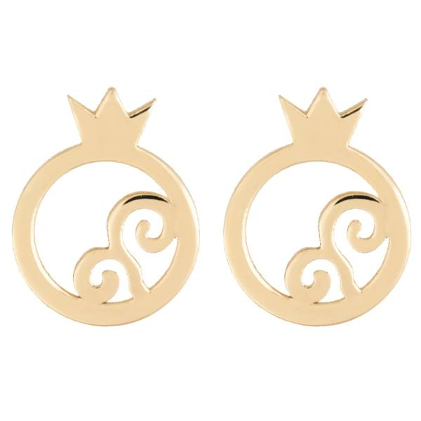 گوشواره طلا 18 عیار زنانه کانیار گالری کد GOA9