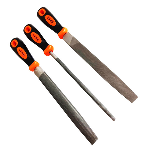 سوهان فلز تخت و نیم گرد و گرد رها مدل moon - 007 مجموعه سه عددی