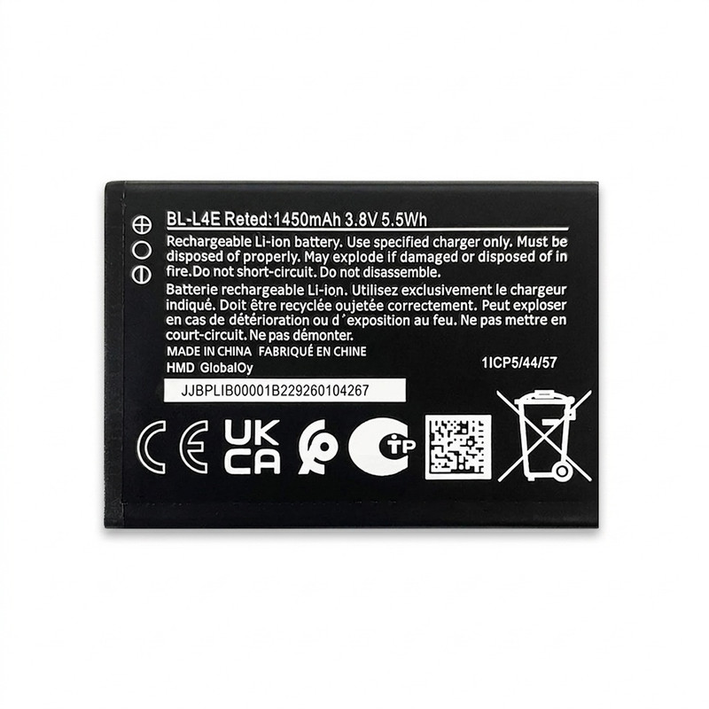 باتری موبایل مدل BL-L4E ظرفیت 1450 میلی آمپر ساعت سازگار با گوشی موبایل نوکیا 8210 / 2660 Flip