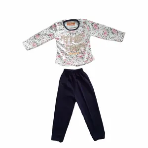 ست تی شرت آستین بلند و شلوار دخترانه مدل G908J