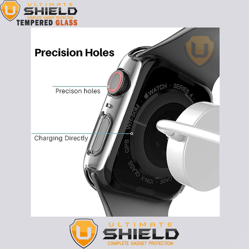 کاور آلتیمیت شیلد مدل UL-360 مناسب برای اپل واچ Series SE 2022 Aluminum Case 40mm / SE 2021 Aluminum Case 40mm / Series 5 40mm / Series 6 40mm / Series 4 40mm به همراه محافظ صفحه نمایش
