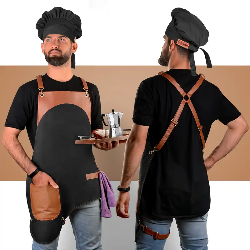 پیش بند و کلاه آشپزی نادیاهوم مدل سر آشپز