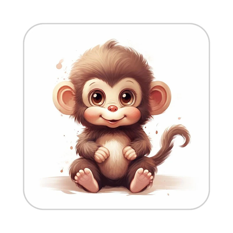 زیر لیوانی کاکتی طرح حیوانات کارتونی مدل mp28178