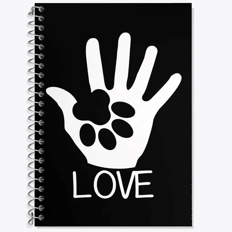 دفتر زبان 50 برگ خندالو مدل سه خط طرح حمایت از حیوانات کد 27346