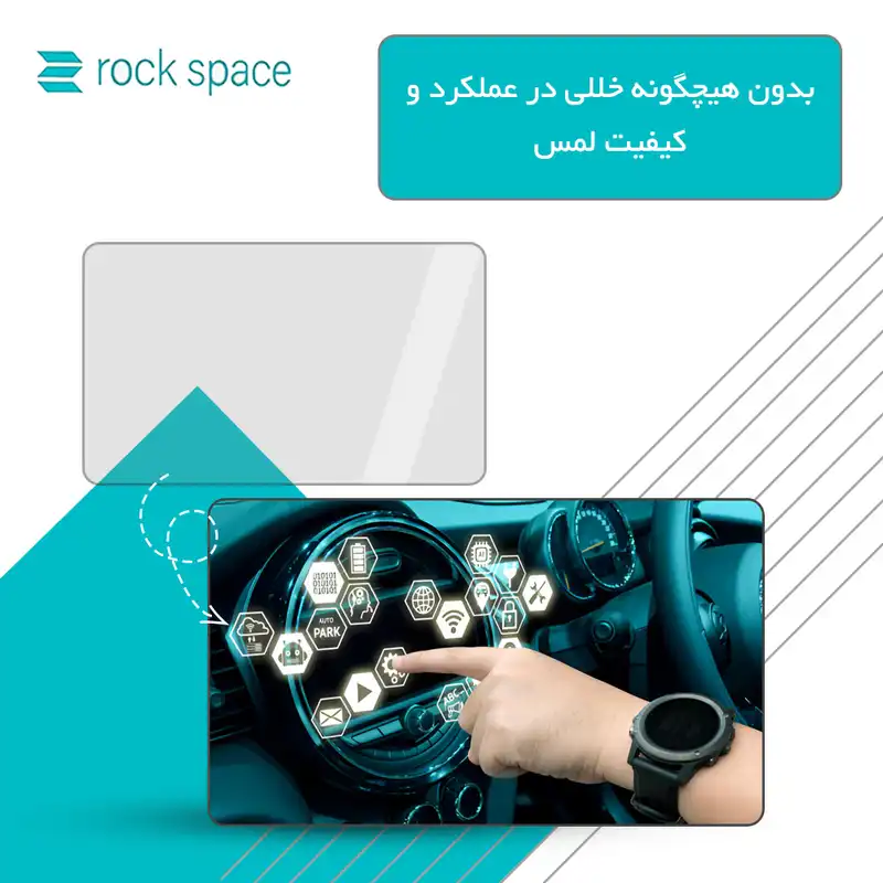 محافظ صفحه نمایش خودرو مات راک اسپیس مدل Anti-Shock مناسب برای مانیتور جیلی امگرند 7
