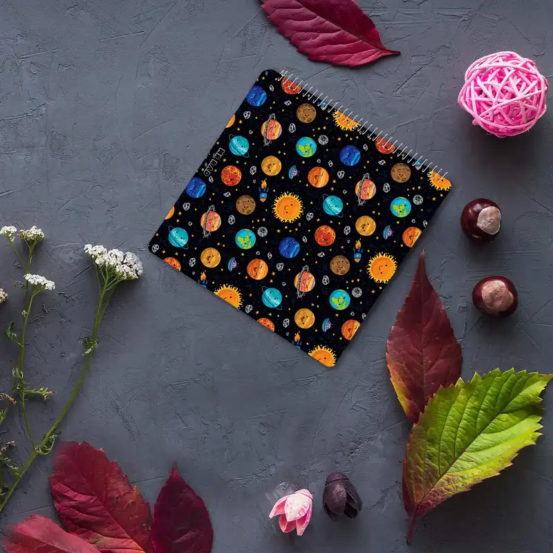 دفتر مستر راد مدل بولت ژورنال نقطهای طرح کهکشانی کد 1522مجموعه 2 عددی